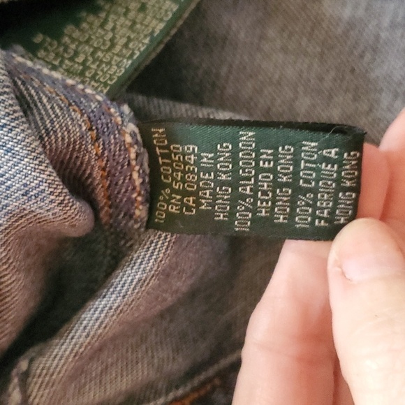 Lauren Jeans Co. Blue Denim Metal Buttons Zipper Pockets Sz S Jean Jacket - Picture 8 of 11